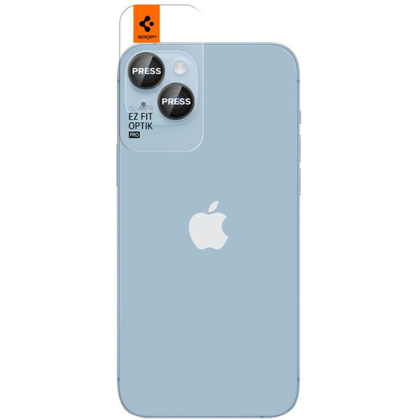 Spigen - Optik.tR EZ Fit Pro Camera Glass (2 pack) - iPhone 14 / iPhone 14 Plus - Black