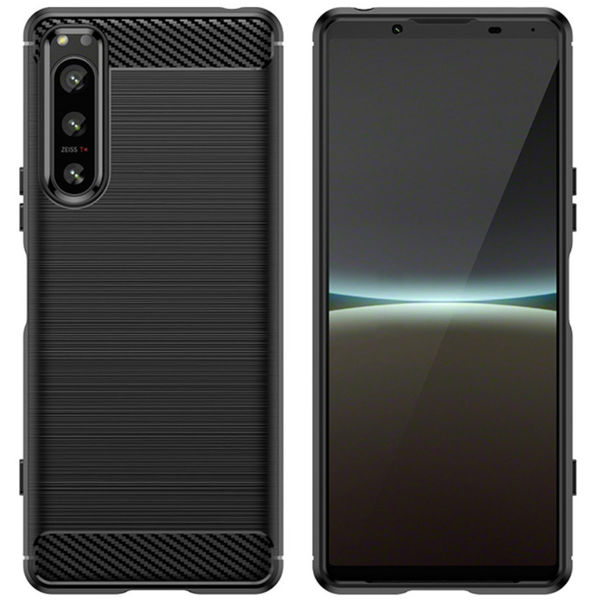 Techsuit - Carbon Silicone - Sony Xperia 5 IV - Black