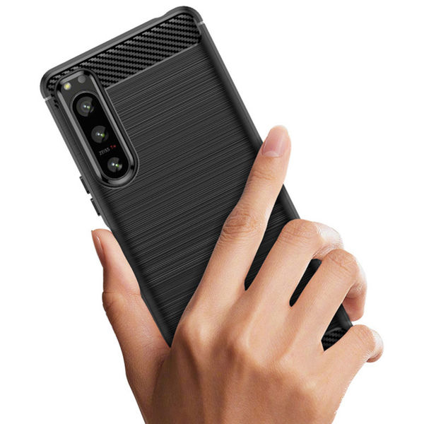 Techsuit - Carbon Silicone - Sony Xperia 5 IV - Black