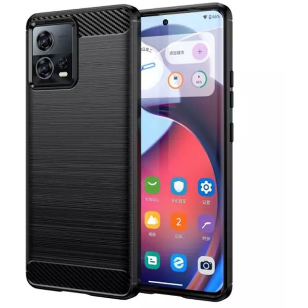 Techsuit - Carbon Silicone - Motorola Edge 30 Fusion - Black