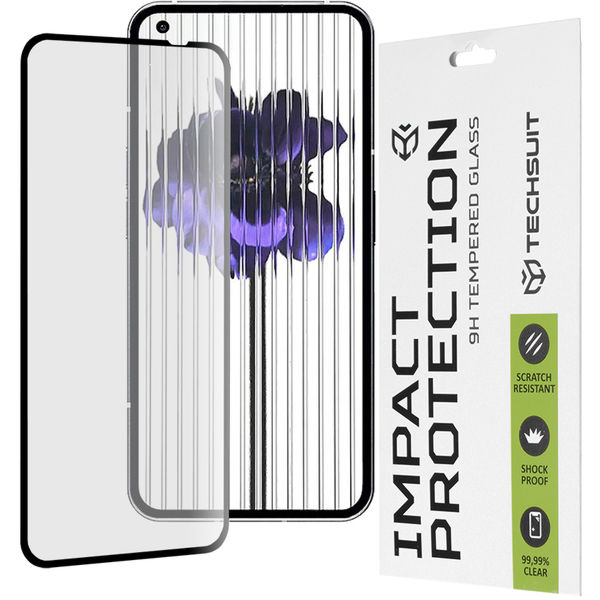 Techsuit - 111D Full Cover / Full Glue Glass - Nothing Phone (1) - Black