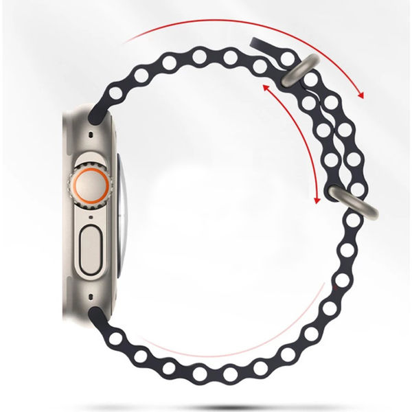 Techsuit - Watchband (W038) - Apple Watch 1/2/3/4/5/6/7/8/9/10/SE/SE 2 (38/40/41/42mm) - Red