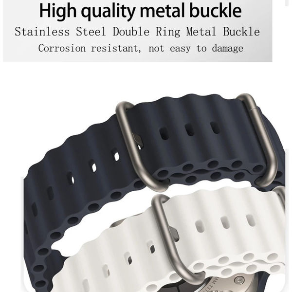 Techsuit - Watchband (W038) - Apple Watch 1/2/3/4/5/6/7/8/9/10/SE/SE 2/Ultra/Ultra 2 (42/44/45/46/49mm) - Wine Red