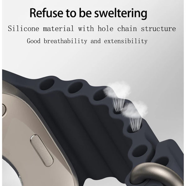 Techsuit - Watchband (W038) - Apple Watch 1/2/3/4/5/6/7/8/9/10/SE/SE 2/Ultra/Ultra 2 (42/44/45/46/49mm) - Pink