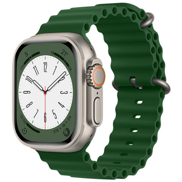 Techsuit - Watchband (W038) - Apple Watch 1/2/3/4/5/6/7/8/9/10/SE/SE 2 (38/40/41/42mm) - Army Green