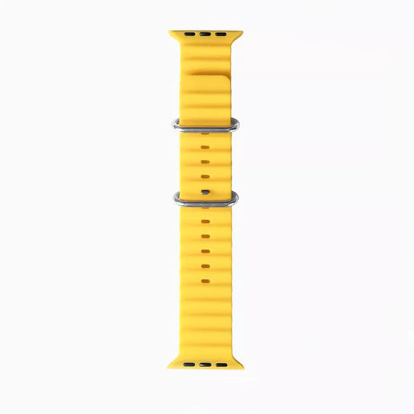 Techsuit - Watchband (W038) - Apple Watch 1/2/3/4/5/6/7/8/9/10/SE/SE 2/Ultra/Ultra 2 (42/44/45/46/49mm) - Yellow