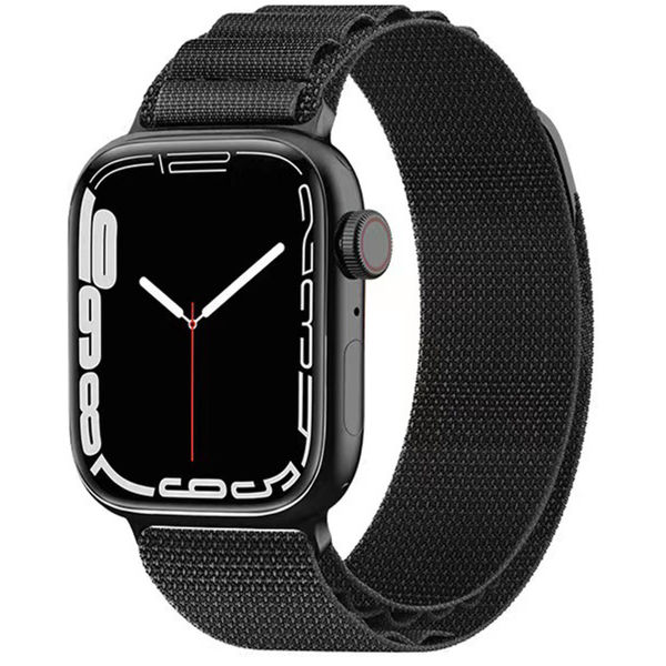 Techsuit - Watchband (W037) - Apple Watch 1/2/3/4/5/6/7/8/9/10/SE/SE 2 (38/40/41/42mm) - Black