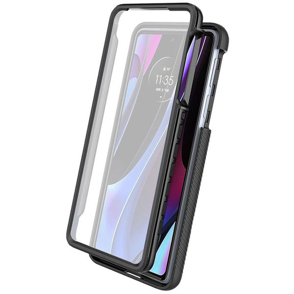 Techsuit - Defense360 Pro + Screen Protector - Motorola Edge 30 Pro - Black