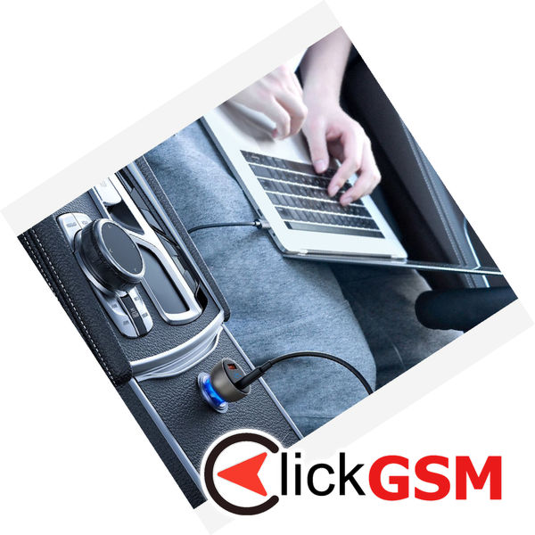 Baseus - Car Charger (CCKX-C0G) - Type-C PD65W, USB QC4.0 - Gray