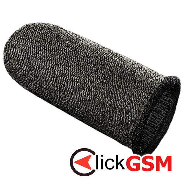 Hoco - (2 pack) Mobile Gaming Finger Sleeve Phantom (GM4) - for Peaceful Elite, King of Glory, Call of Duty - Black / Silver