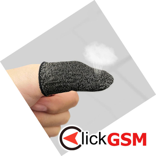 Hoco - (2 pack) Mobile Gaming Finger Sleeve Phantom (GM4) - for Peaceful Elite, King of Glory, Call of Duty - Black / Silver