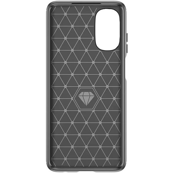 Techsuit - Carbon Silicone - Motorola Moto E22s - Black