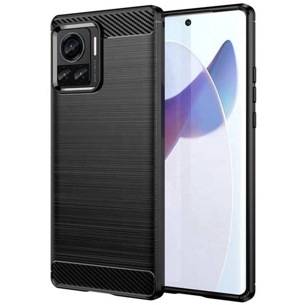 Techsuit - Carbon Silicone - Motorola Edge 30 Ultra - Black