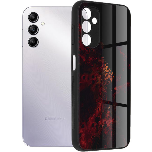 Techsuit - Glaze Series - Samsung Galaxy A14 4G / A14 5G - Red Nebula