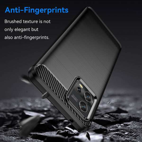 Techsuit - Carbon Silicone - Motorola Moto G72 - Black