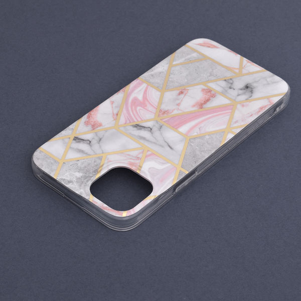 Techsuit - Marble Series - iPhone 14 Plus - Pink Hex