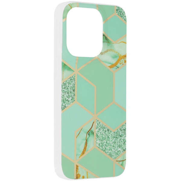 Techsuit - Marble Series - iPhone 14 Pro - Green Hex