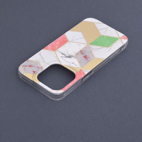 Techsuit - Marble Series - iPhone 14 Pro - Purple Hex