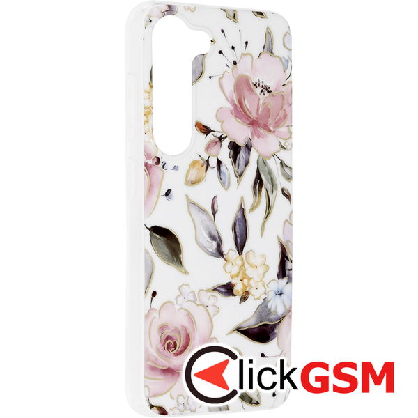 Techsuit - Marble Series - Samsung Galaxy S23 - Chloe White