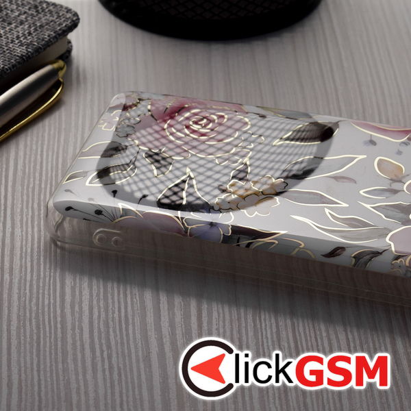 Techsuit - Marble Series - Samsung Galaxy S23 - Chloe White