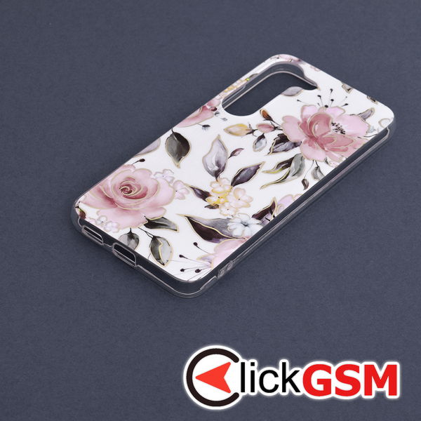 Techsuit - Marble Series - Samsung Galaxy S23 - Chloe White