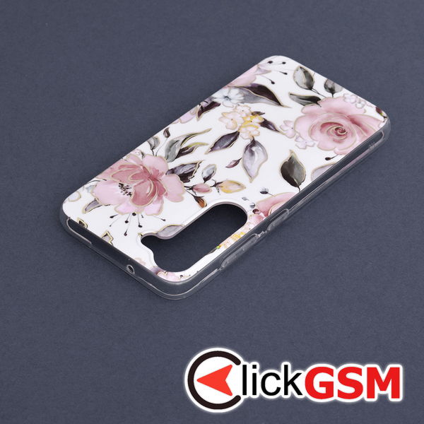 Techsuit - Marble Series - Samsung Galaxy S23 - Chloe White