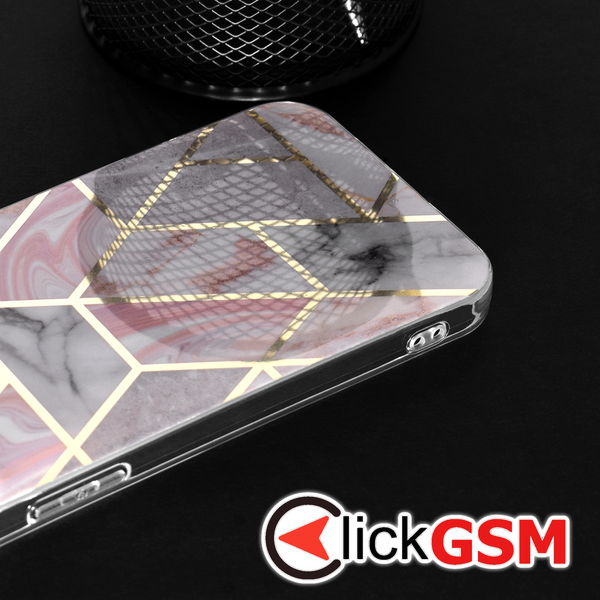 Techsuit - Marble Series - Samsung Galaxy S23 - Pink Hex