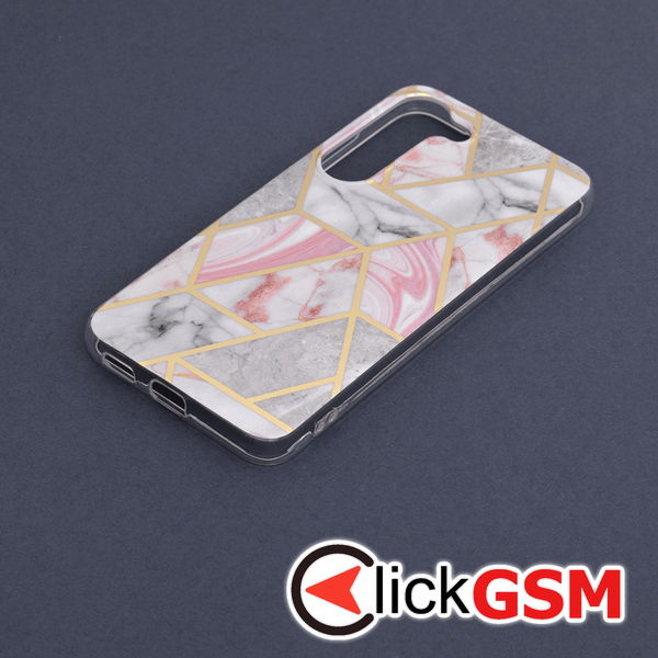 Techsuit - Marble Series - Samsung Galaxy S23 - Pink Hex