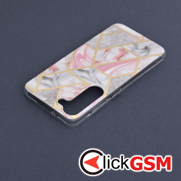 Techsuit - Marble Series - Samsung Galaxy S23 - Pink Hex