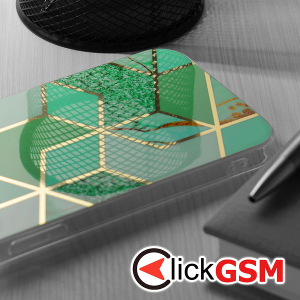 Techsuit - Marble Series - Samsung Galaxy S23 - Green Hex