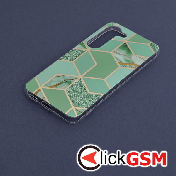 Techsuit - Marble Series - Samsung Galaxy S23 - Green Hex