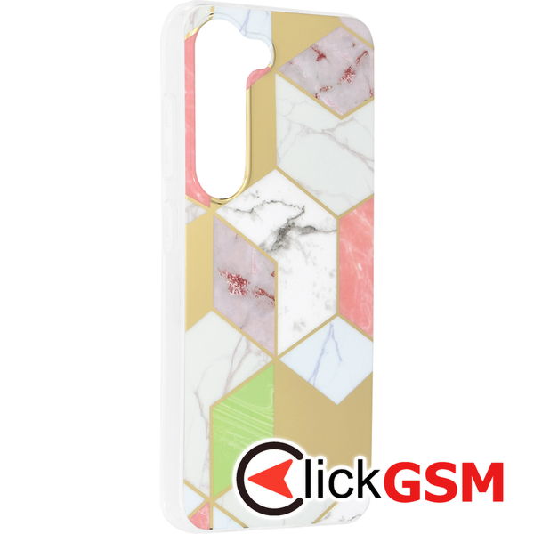 Techsuit - Marble Series - Samsung Galaxy S23 - Purple Hex