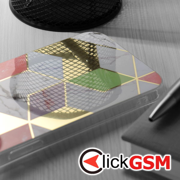 Techsuit - Marble Series - Samsung Galaxy S23 - Purple Hex