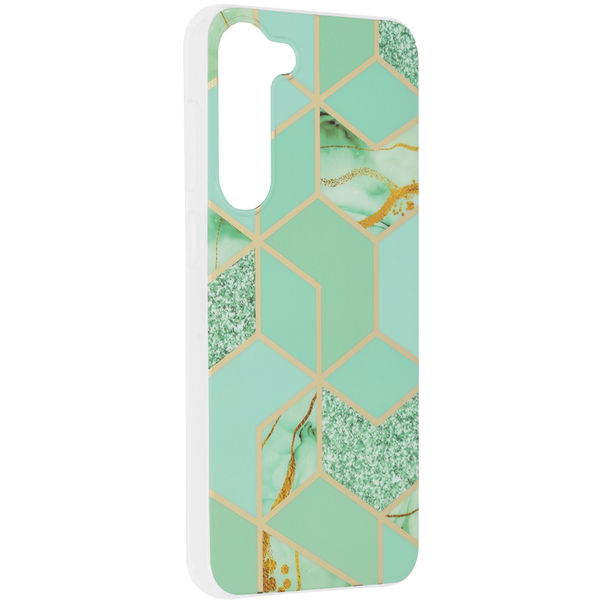 Techsuit - Marble Series - Samsung Galaxy S23 Plus - Green Hex