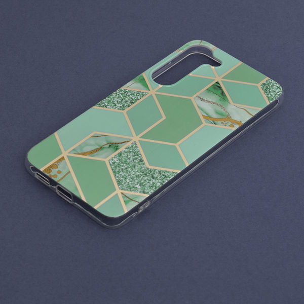 Techsuit - Marble Series - Samsung Galaxy S23 Plus - Green Hex