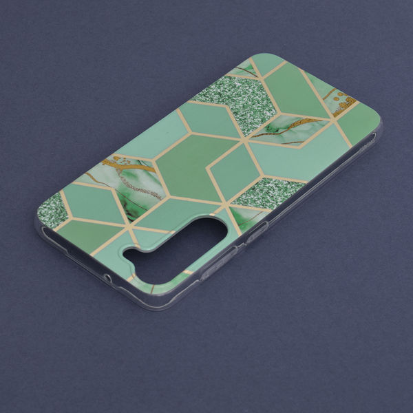 Techsuit - Marble Series - Samsung Galaxy S23 Plus - Green Hex