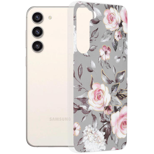 Techsuit - Marble Series - Samsung Galaxy S23 Plus - Bloom of Ruth Gray