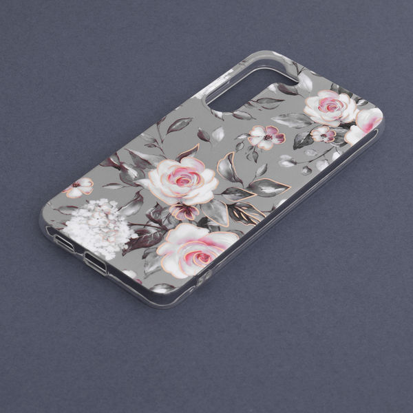 Techsuit - Marble Series - Samsung Galaxy S23 Plus - Bloom of Ruth Gray