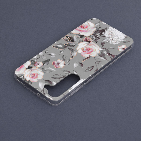 Techsuit - Marble Series - Samsung Galaxy S23 Plus - Bloom of Ruth Gray