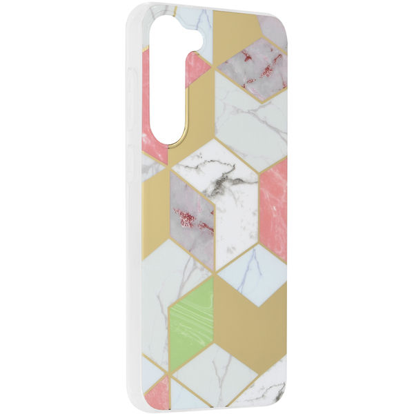 Techsuit - Marble Series - Samsung Galaxy S23 Plus - Purple Hex