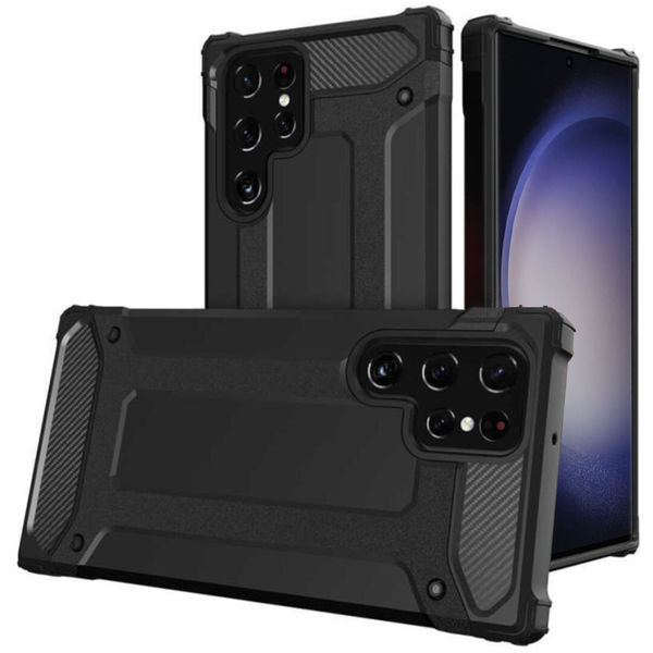 Techsuit - Hybrid Armor - Samsung Galaxy S23 Ultra - Black