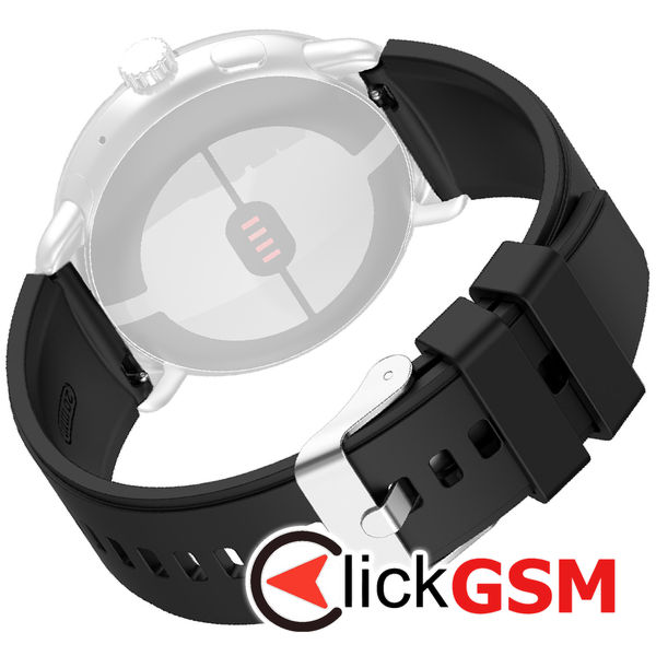 Techsuit - Watchband 20mm (W026) - Samsung Galaxy Watch 4/5/Active 2, Huawei Watch GT 3 (42mm)/GT 3 Pro (43mm) - Black