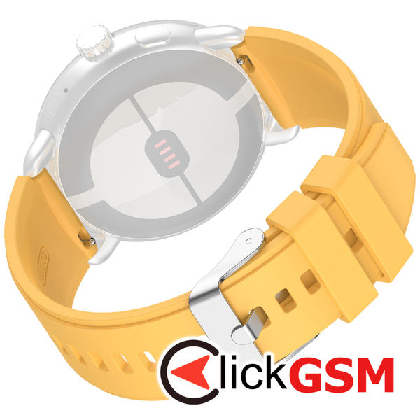 Techsuit - Watchband 20mm (W026) - Samsung Galaxy Watch 4/5/Active 2, Huawei Watch GT 3 (42mm)/GT 3 Pro (43mm) - Yellow