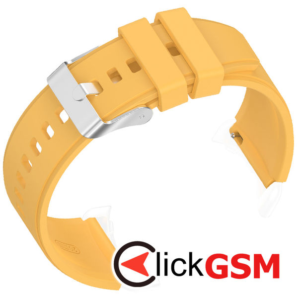Techsuit - Watchband 20mm (W026) - Samsung Galaxy Watch 4/5/Active 2, Huawei Watch GT 3 (42mm)/GT 3 Pro (43mm) - Yellow