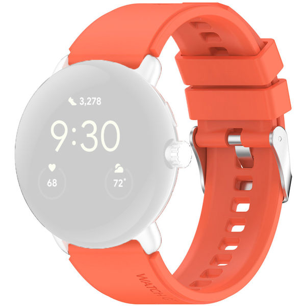 Techsuit - Watchband 20mm (W026) - Samsung Galaxy Watch 4/5/Active 2, Huawei Watch GT 3 (42mm)/GT 3 Pro (43mm) - Orange