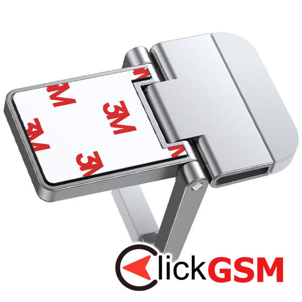 Baseus - (2 pack) Laptop Holder (LUZC000012) - Folding Feature, Adhesive, Zinc Alloy - Silver