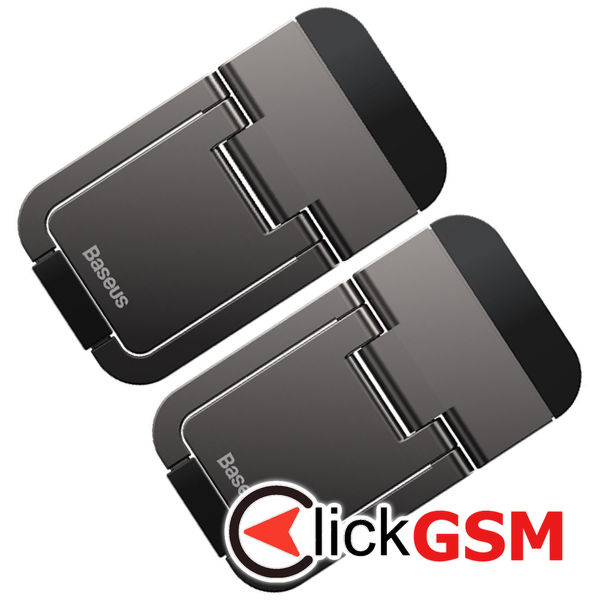 Baseus - (2 pack) Laptop Holder (LUZC000013) - Folding Feature, Adhesive, Zinc Alloy - Grey