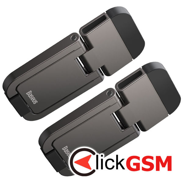 Baseus - (2 pack) Laptop Holder (LUZC000013) - Folding Feature, Adhesive, Zinc Alloy - Grey