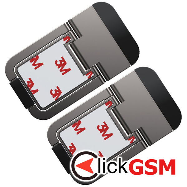 Baseus - (2 pack) Laptop Holder (LUZC000013) - Folding Feature, Adhesive, Zinc Alloy - Grey