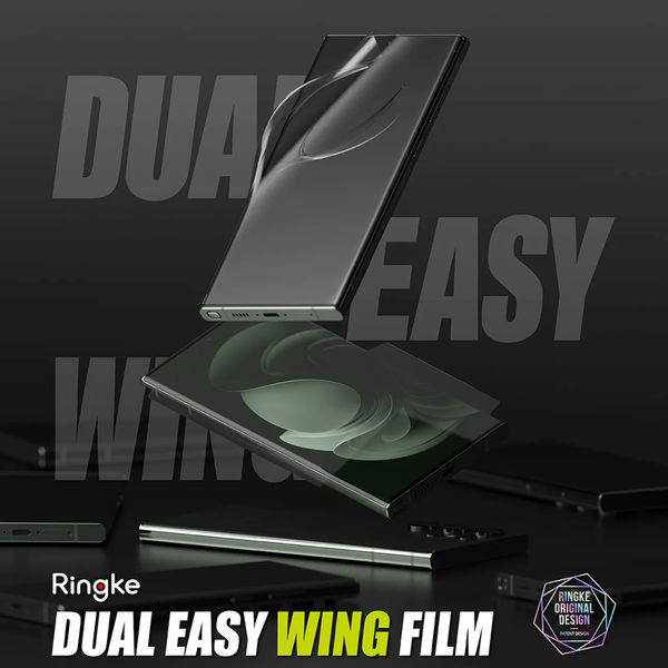 Ringke - Dual Easy WingFull (2 pack) - Samsung Galaxy S23 Ultra - Clear
